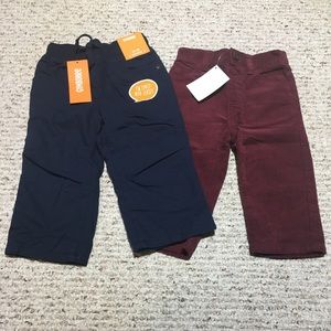 GYMBOREE Boys Corduroy Pants/Jersey Lined Pants